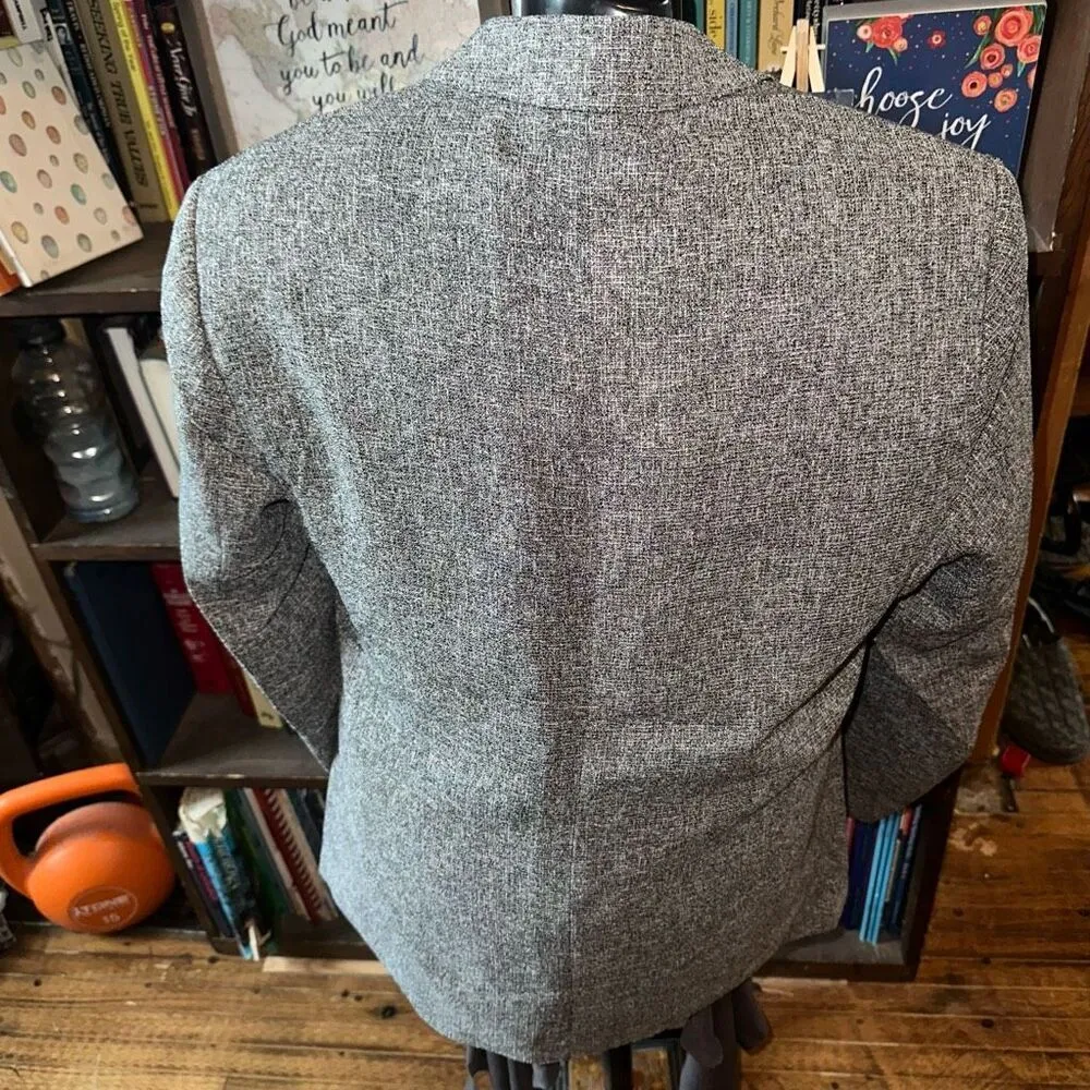 Proper Pair textured gray business casual M minimalist blazer Size M - Image 3