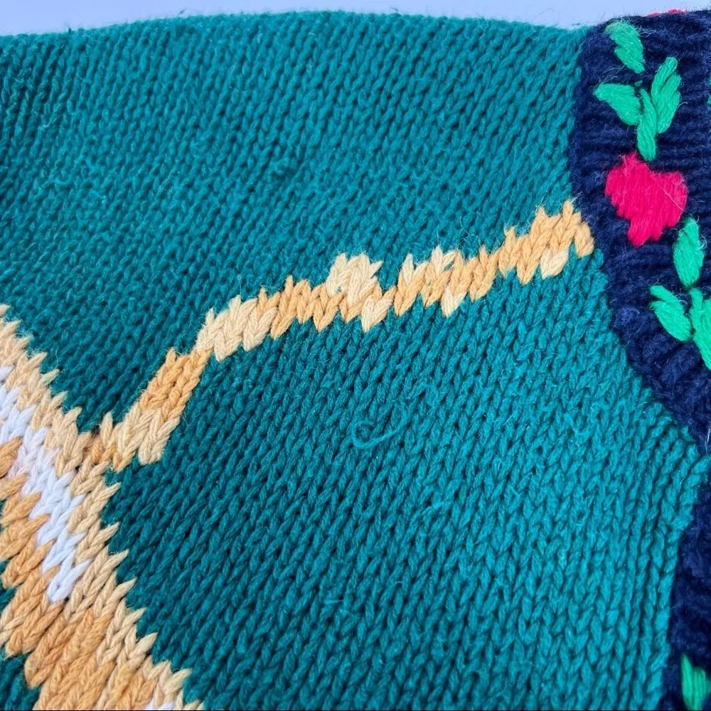 Alexandra Bartlett Christmas cardigan sweater small‎ Ugly Black - Image 12