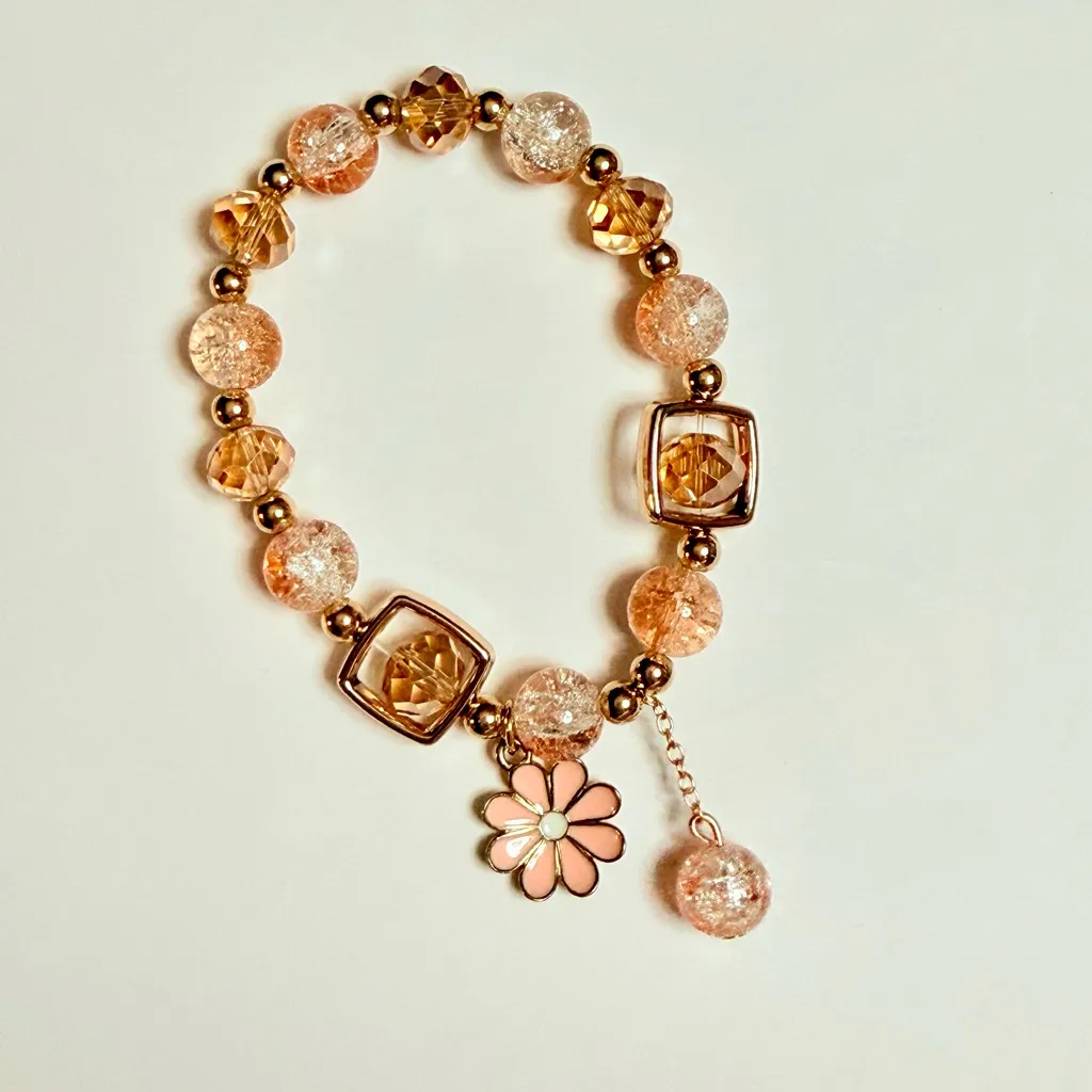 Elegant Pink Beaded Bracelets Set (Set I) - Image 3