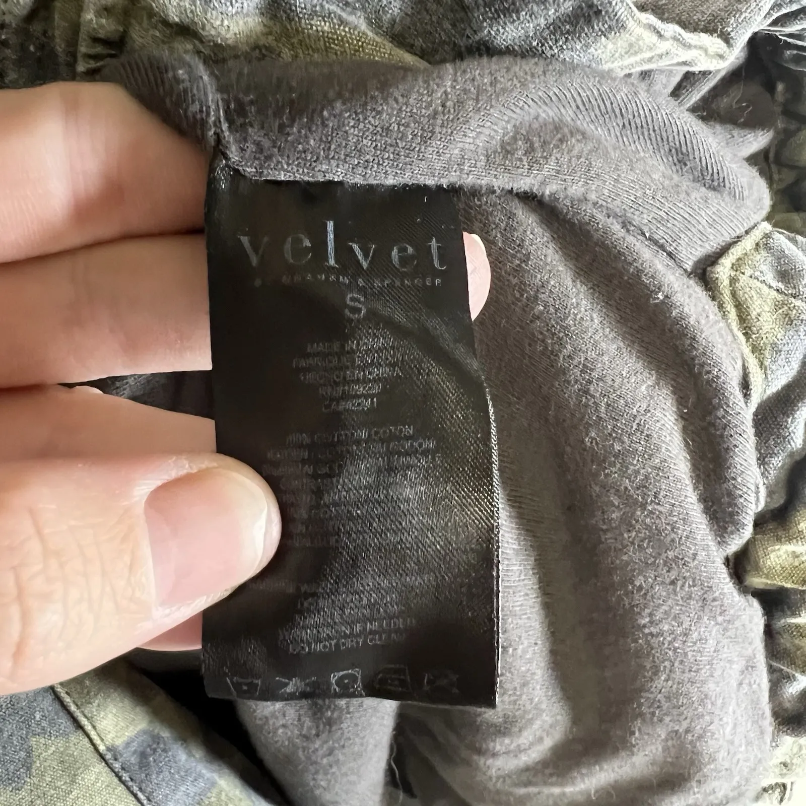 Velvet by Graham & Spencer Womens Jacket Small Utility Military Hooded Oversized Green - Image 5