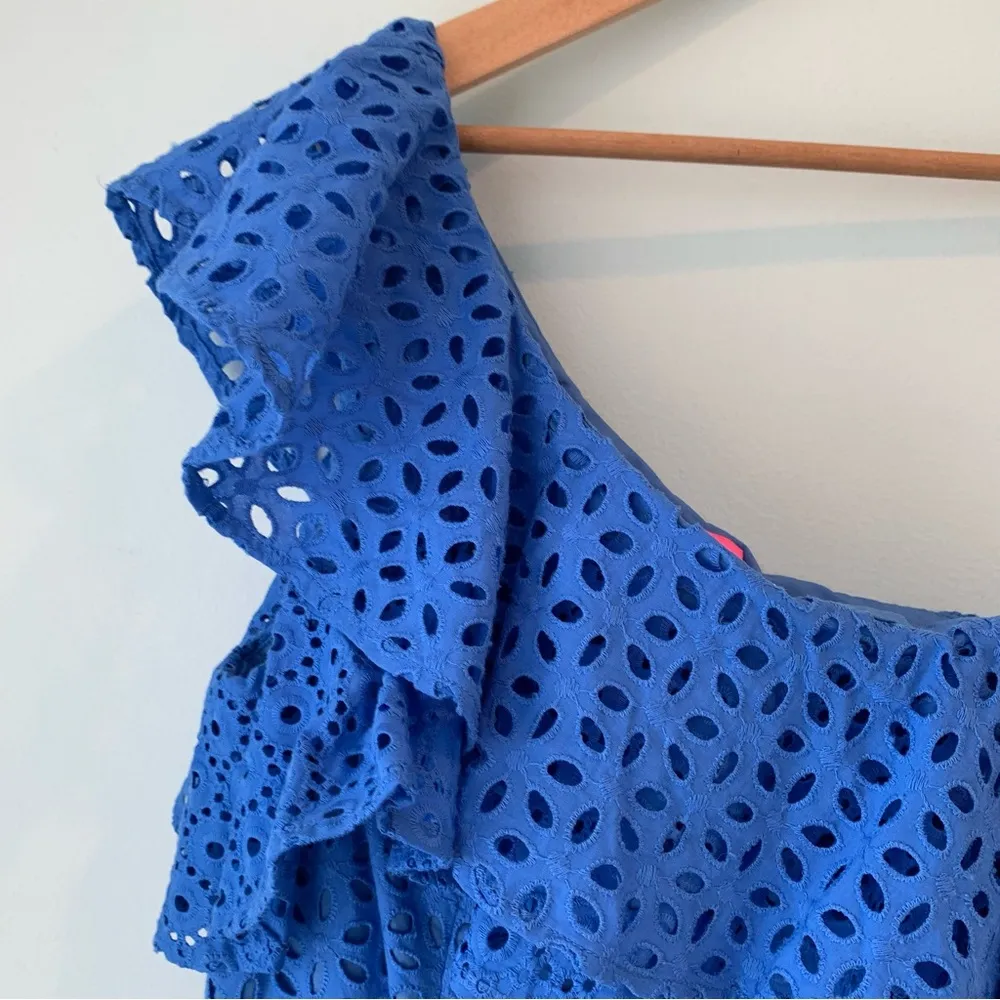 NWT Lilly Pulitzer Coastal Blue Oval Flower Petal Eyelet Josey Dress 6 - Image 5