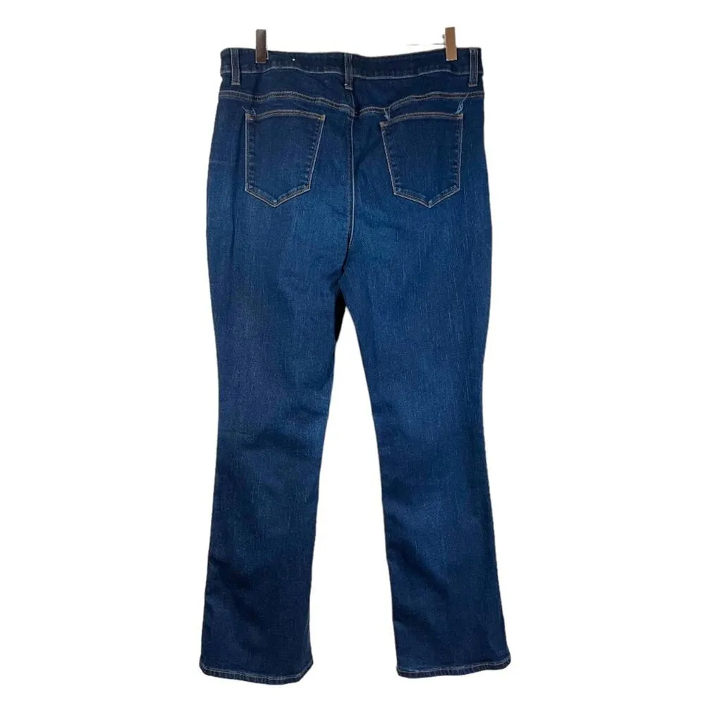 Chico’s Women’s Jeans Barely Boot Platinum High Rise Dark Wash Size 2 Short 12S - Image 2