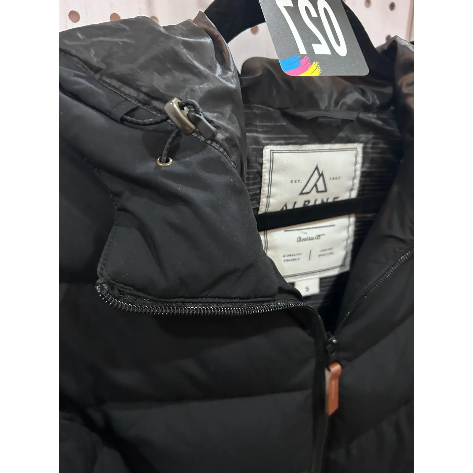 ALPINE Boulder CO Black Puffer Hooded Winter Jacket Women's Size S - Image 7