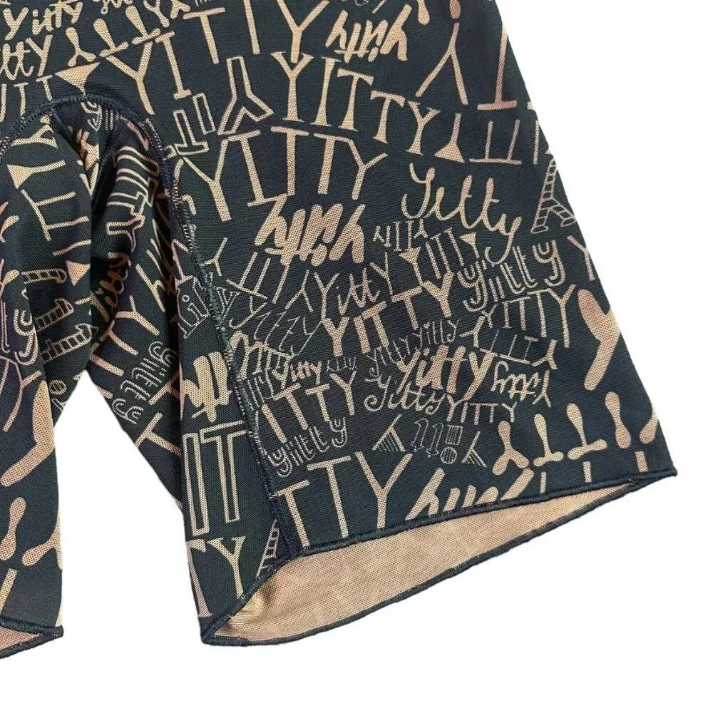 Yitty by Fabletics Lizzo Mesh Me Smoothing High Waist Shorts Logo Size Medium - Image 4