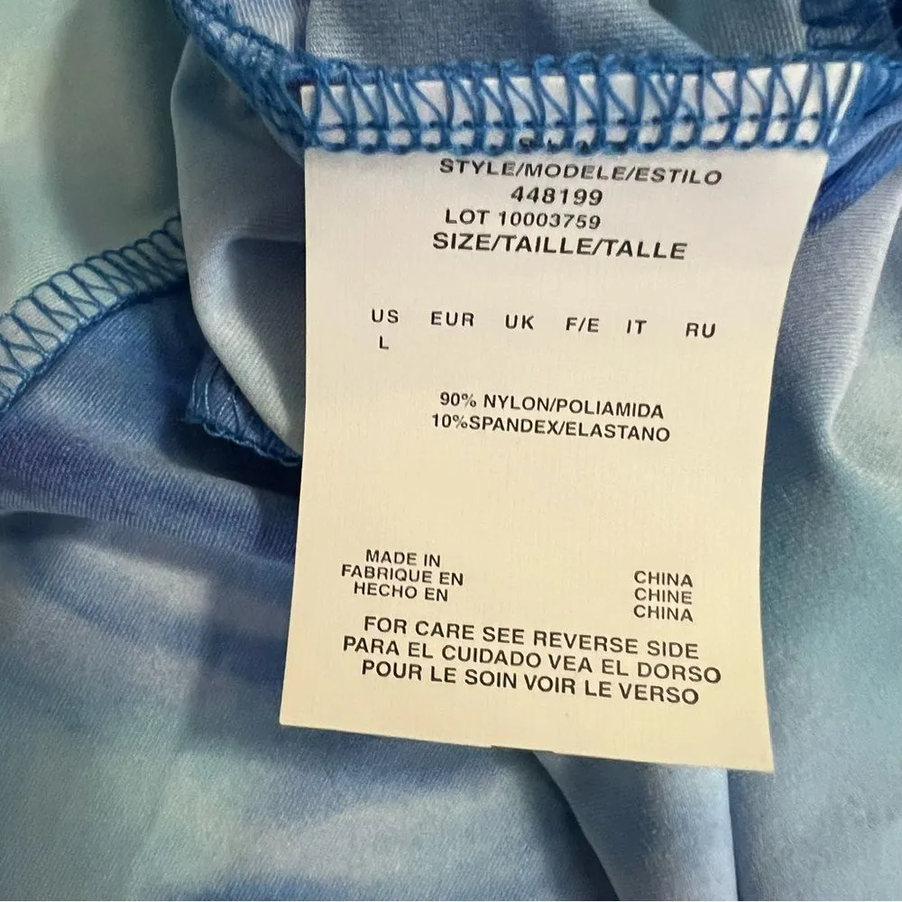 MiracleSuit Ocean Dream Blue Swim dress Coverup Attached Waist Tie Large - Image 6