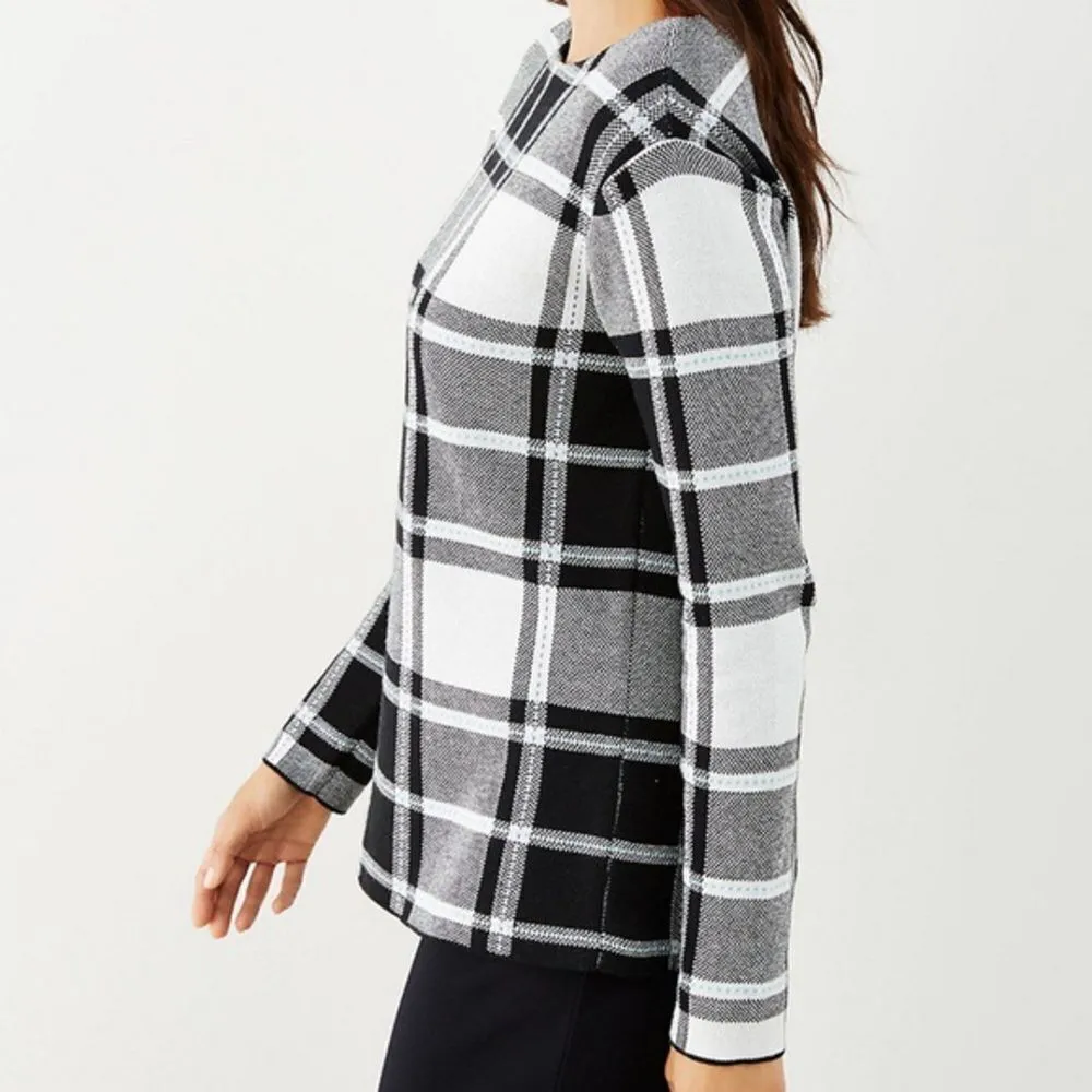 J.Jill ✨  Jacquard-knit Plaid Pullover Sweater✨ - Image 3