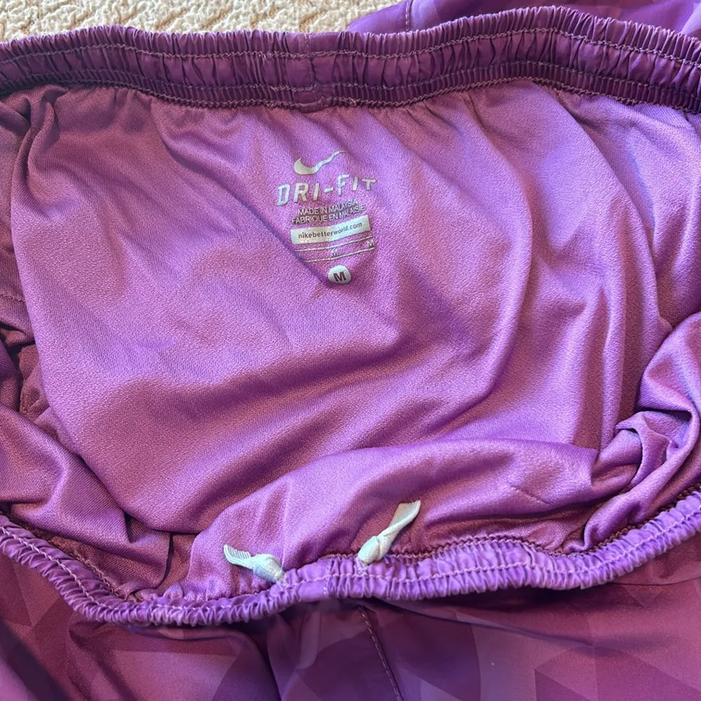 Women’s  Dri-Fit Athletic Shorts Purple Size Medium - Image 3