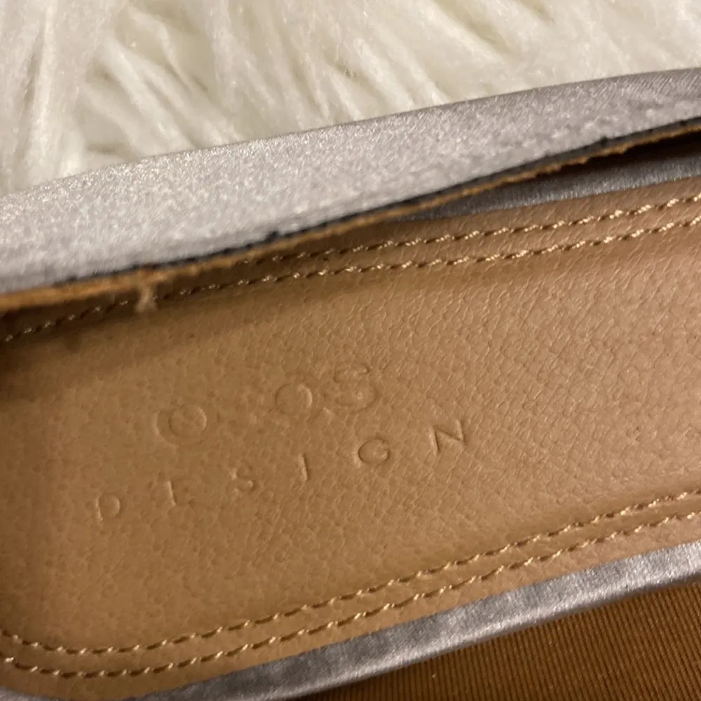 asos DESIGN Silver Ballet Flats Slide On Dress Shoes size 4 US size 6 BNWOT - Image 5