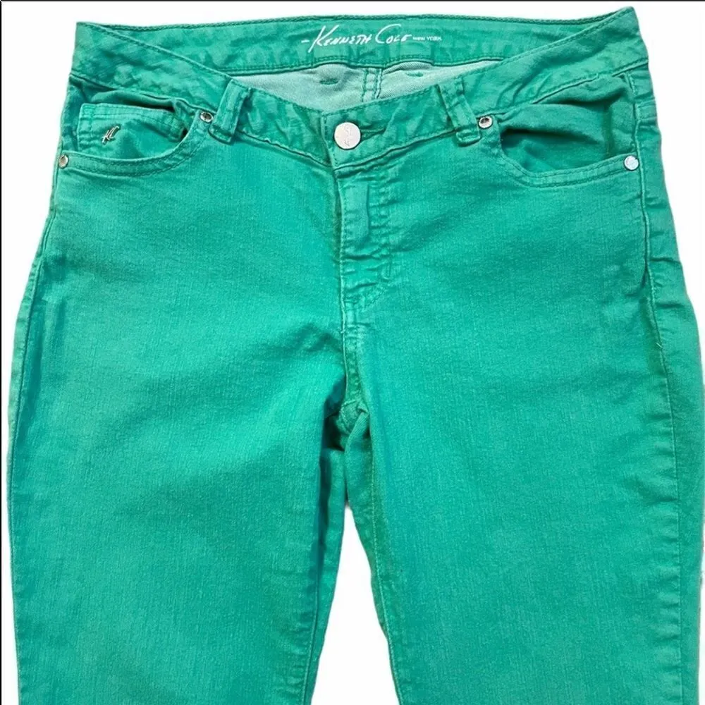 ✨ HP✨Kenneth Cole Green Mid Rise Skinny Jeans✨ - Image 4