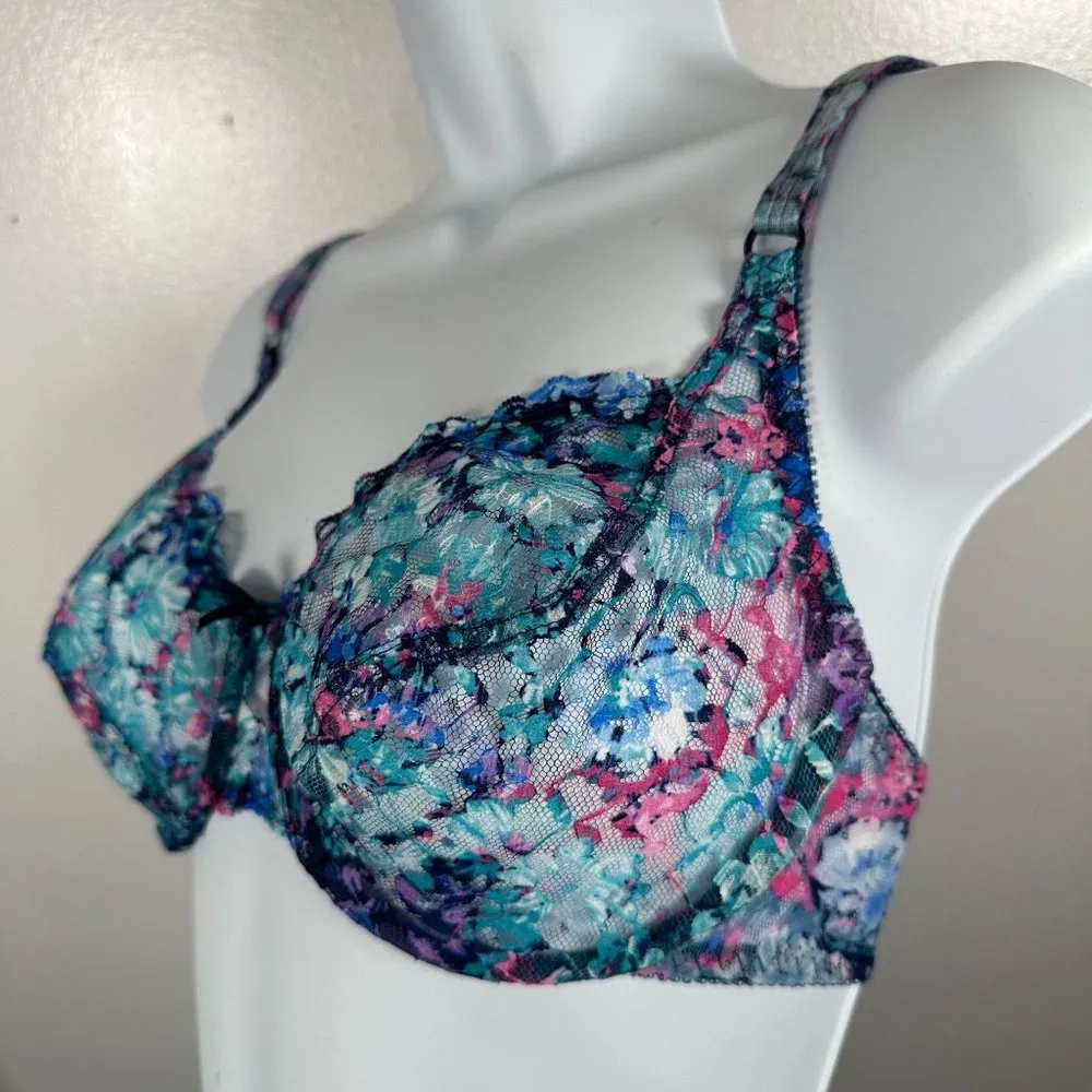 Vintage Warners Lace Royale 34D 1524 Bra See Through Lace Nylon Size undefined - Image 3