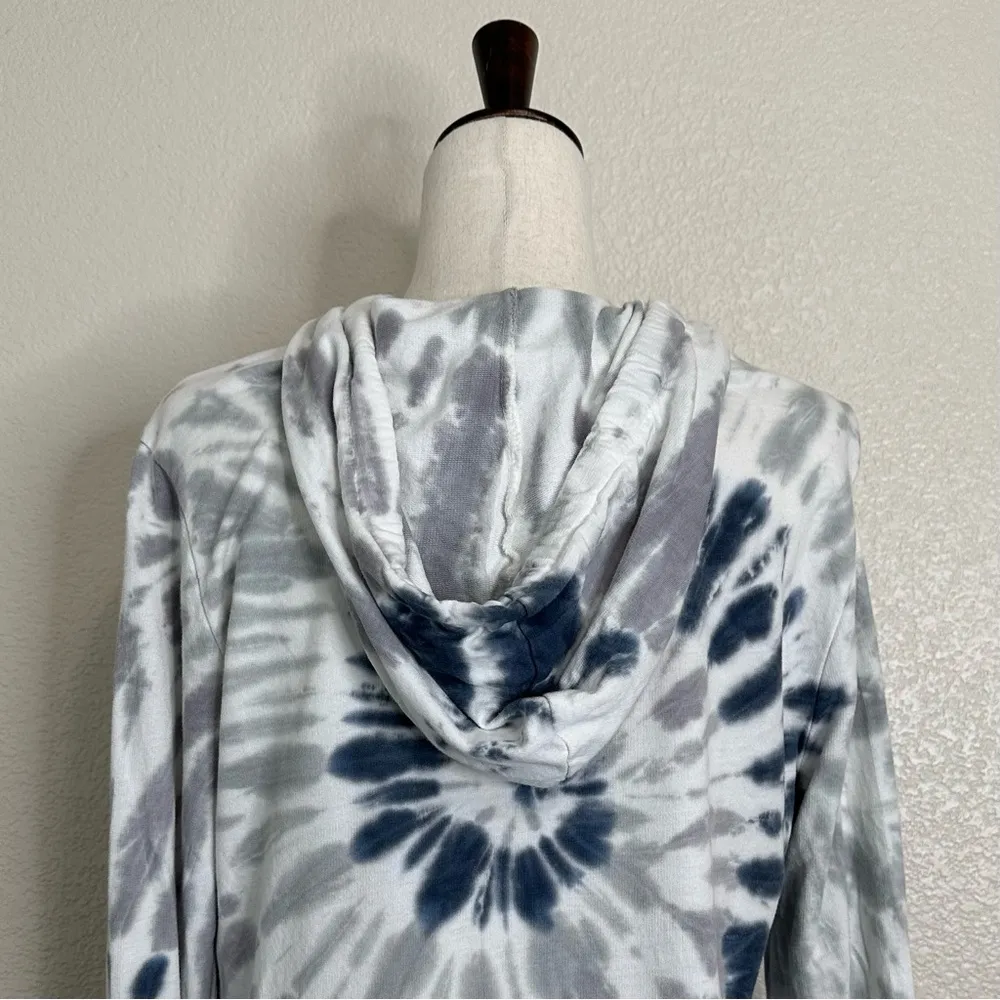 C&C California Boho Tie Dye Twist Front Hoodie Sweatshirt, Sz Small - Image 8