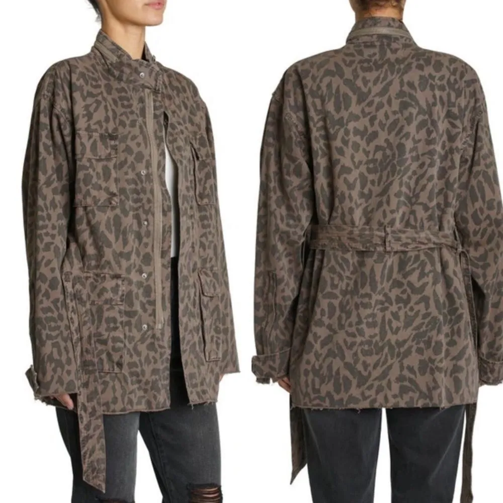 Pistola dex‎ leopard print cargo jacket Women’s Size M (missing belt) - Image 2