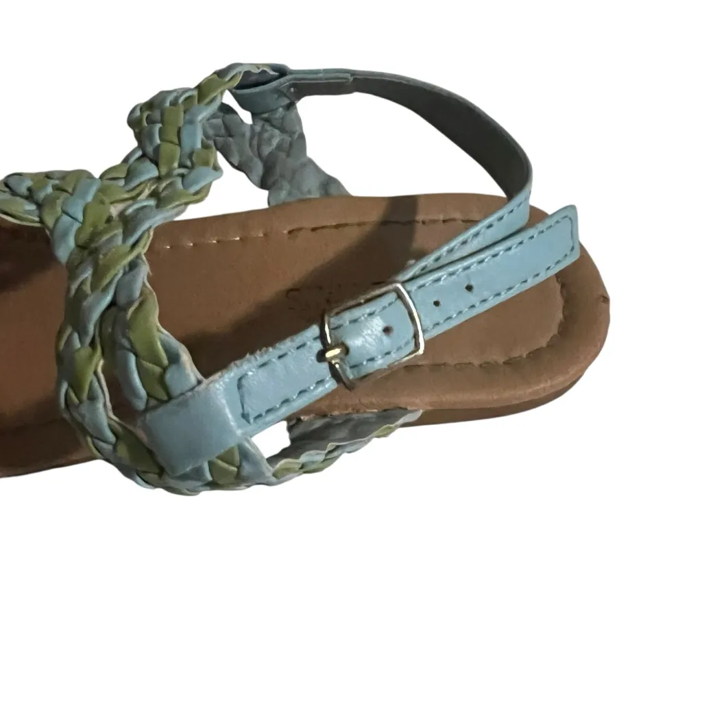 Delia’s Braided Sandals Light Blue Green 6 - Image 6