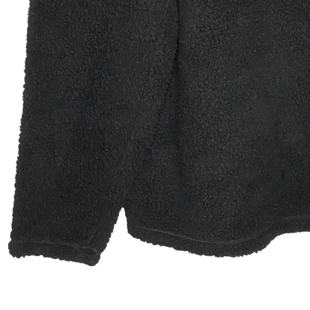 new Weatherproof π Vegan Sherpa 1/4 Zip Pullover Sweater Sweatshirt π Black M - Image 10