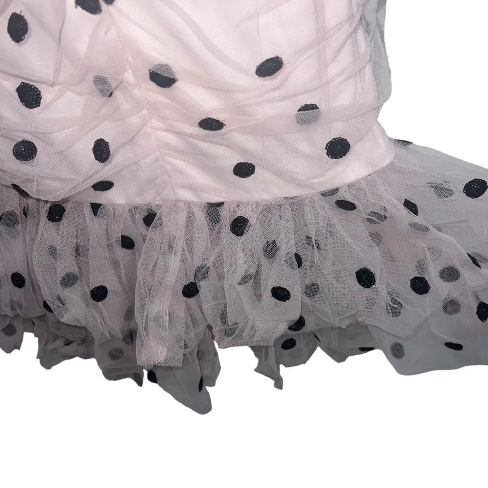 NEW NWT  Strapless Sequin Polka Dot Tulle Dress - Image 8
