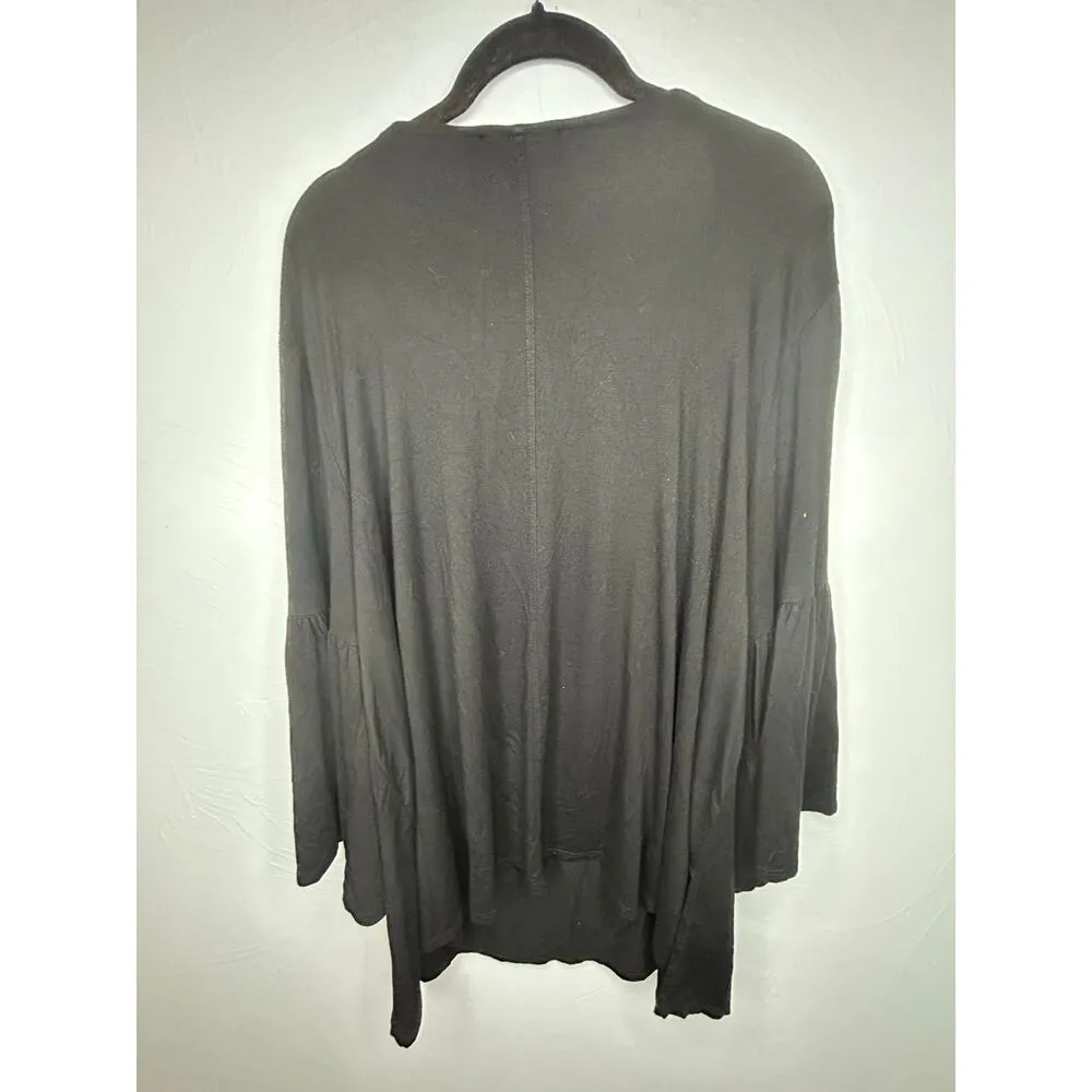 Karen Kane Round Neck Flowy Blouse Women's Plus Size 3X Bell Sleeves Top Shirt - Image 2