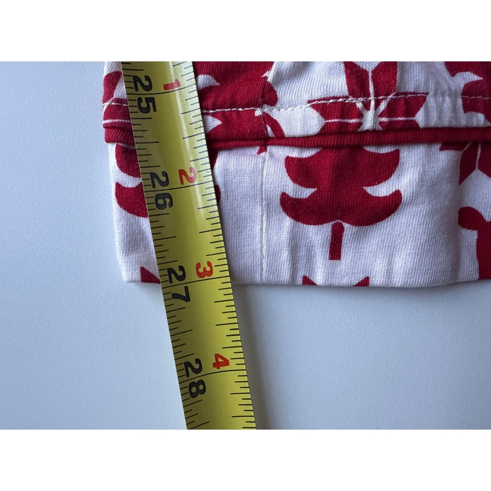 Hanna Andersson Reindeer Print Jersey Cotton Pajama Pants Size Small Red - Image 5