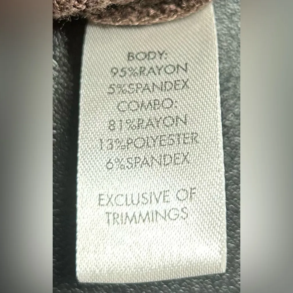 BKE by Buckle Women’s Size L Ribbed Brown High Neck Lightweight Sweater - Image 3