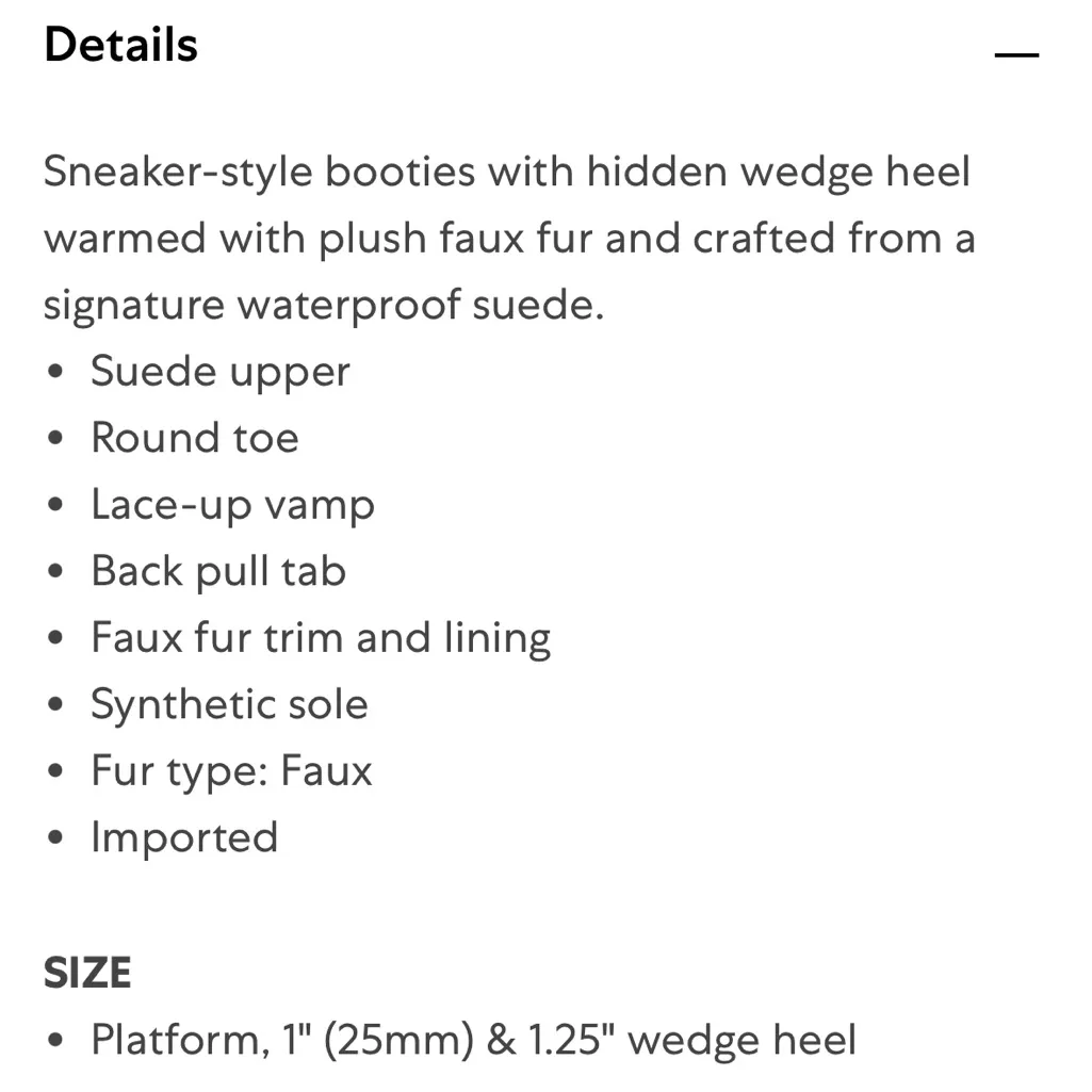 J/Slides Whitney Faux Fur & Suede Wedge Sneaker boots tan sz 8 - Image 9