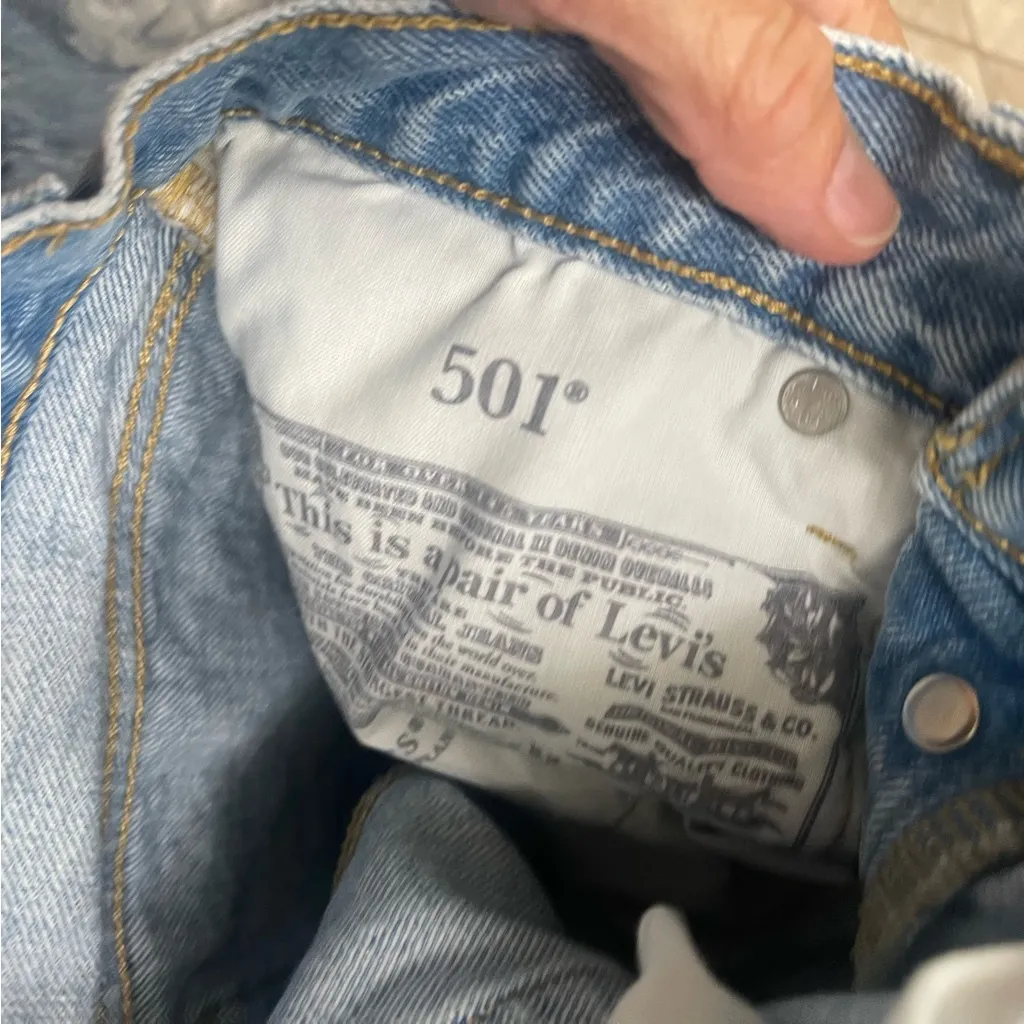 Levis Premium Pants Women 25‎ Blue Denim Jeans Big E Cotton Blend 25x28 - Image 11