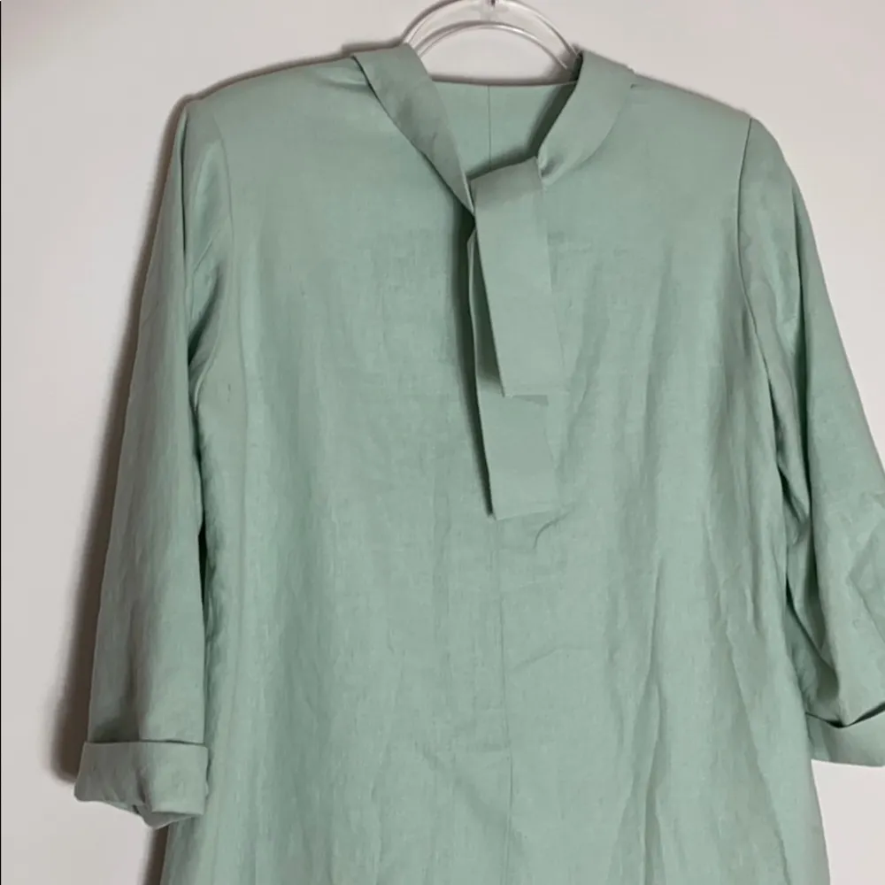 Habitual Nat boxy linen blend blazer in sky gray - Image 7