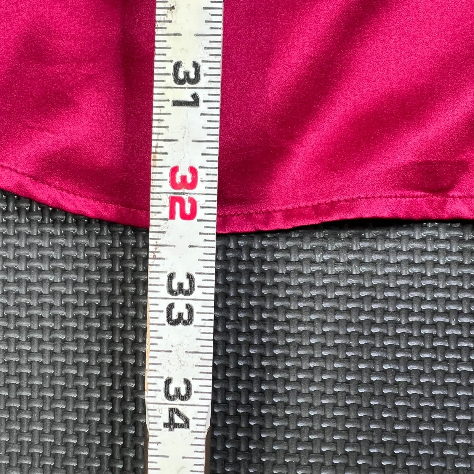 Victoria's Secret Satin Sleep Shirt P/S Red Lace Trim Button Down Nightgown Robe - Image 12