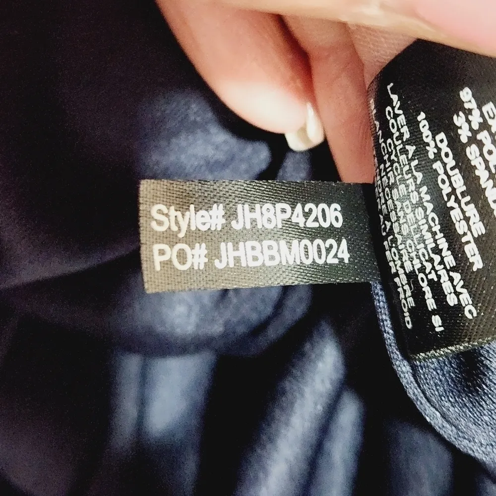 JESSICA Howard Navy Mini Fit & Flare Dress with Bow Design Back Petite Size: 12P - Image 14