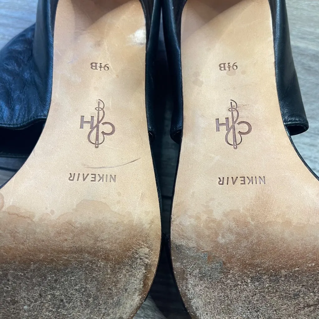 Cole Haan Nike Air Natasha Stiletto Heels Women's 9.5B‎ Black Leather Business - Image 10