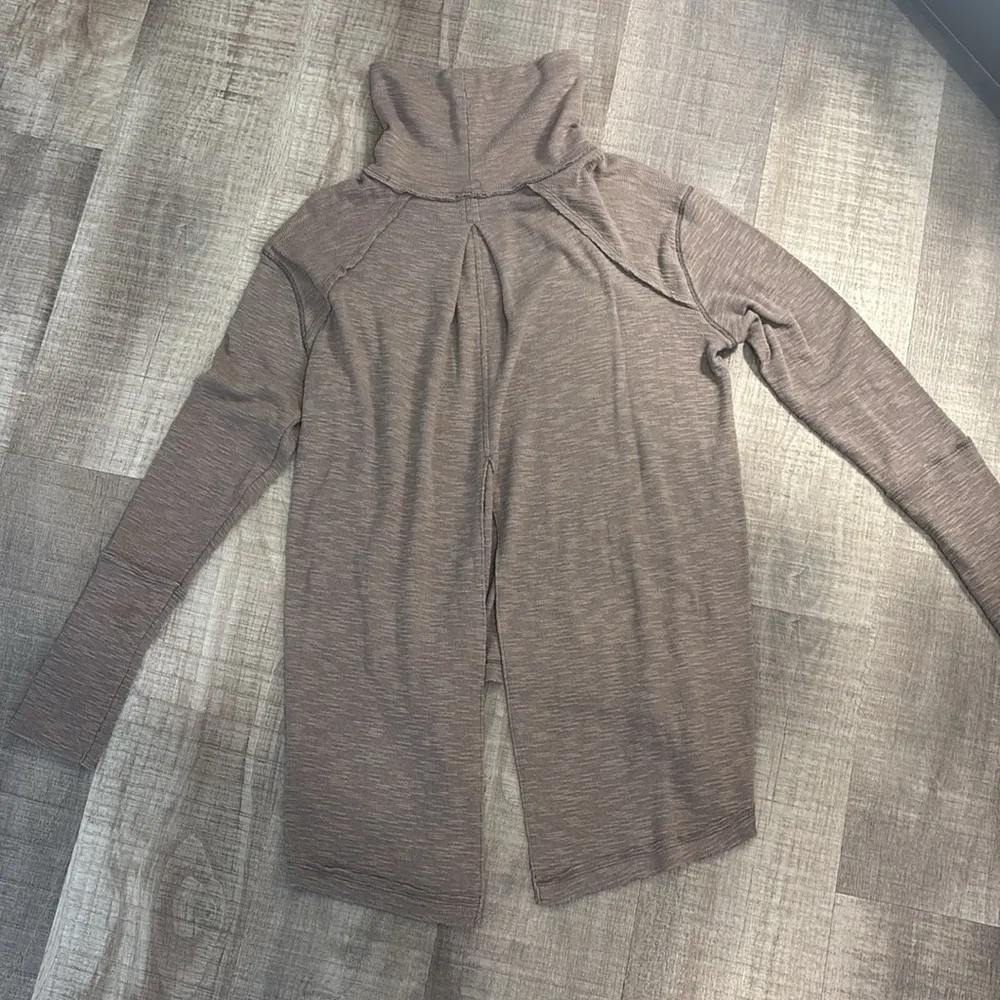 free people split back turtleneck Tara sweater - Image 5