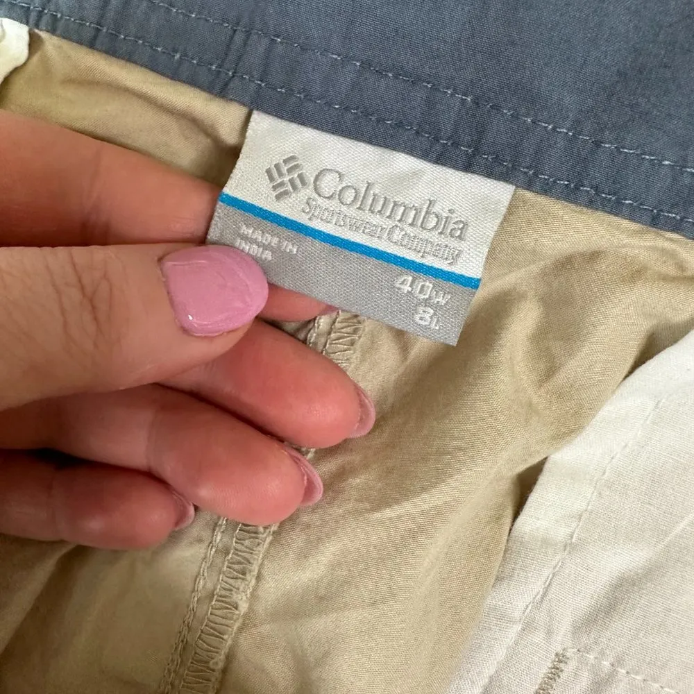 Columbia Beige Men's Shorts Size 40 - Image 3