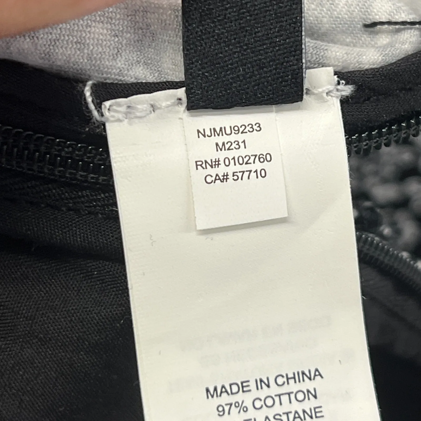 Kate Spade Pants Women 10 Black White Cotton Floral Tapered Leg Preppy High Rise - Image 15
