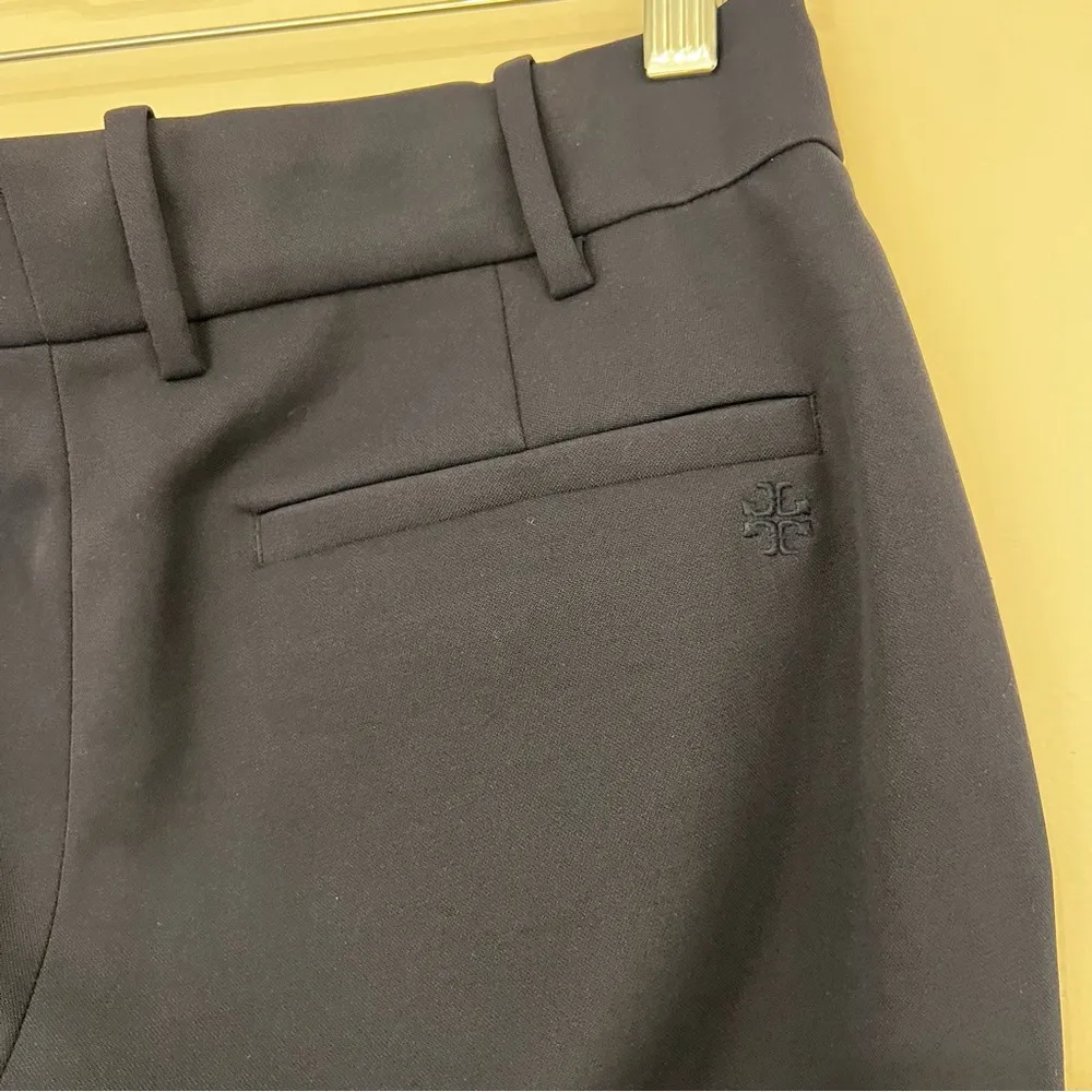 Tory Burch Sport Navy Pleated Tech Twill Golf Pant Blue Size 4 - Image 9