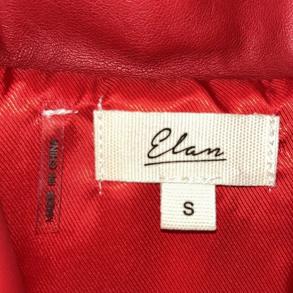Elan Red Faux Leather Puffer
Vest(Size Small) - Image 5