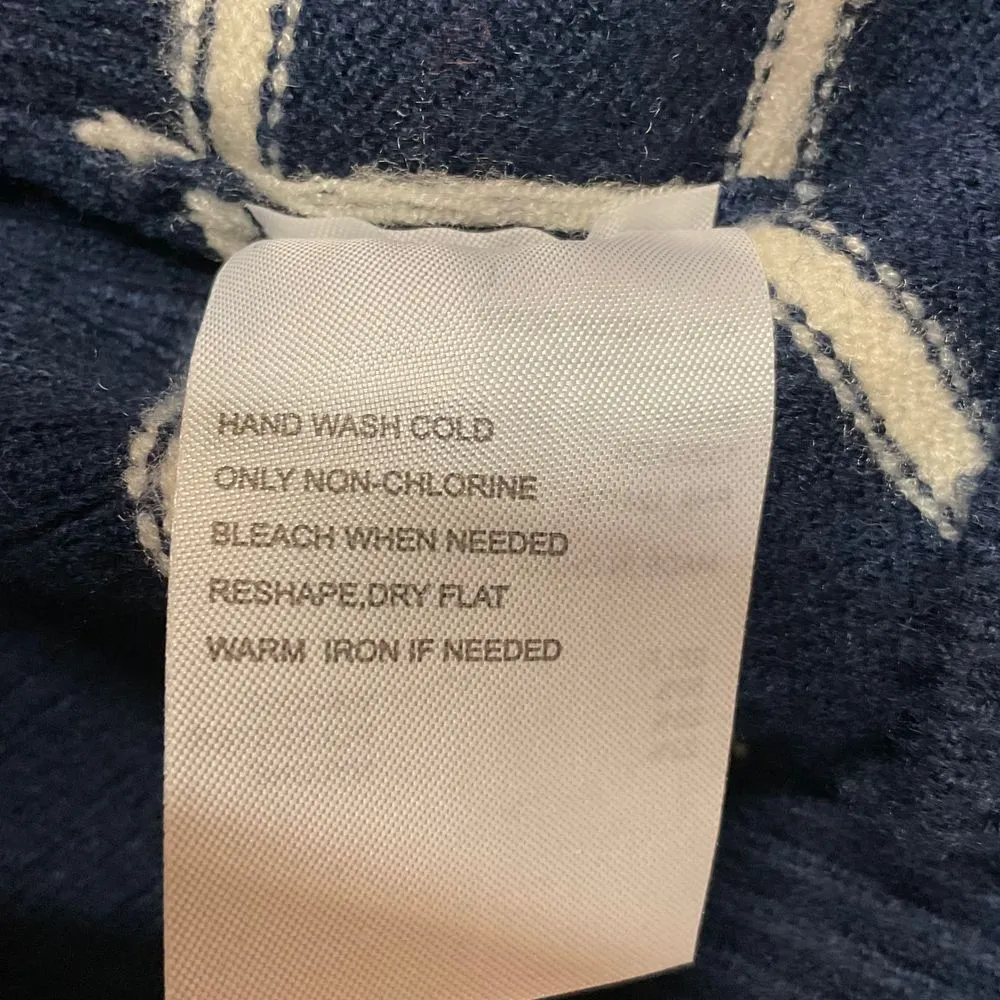 Sophie Rue Striped‎ Crewneck Sweater Size L Long Sleeve Nautical Knit Cozy - Image 8