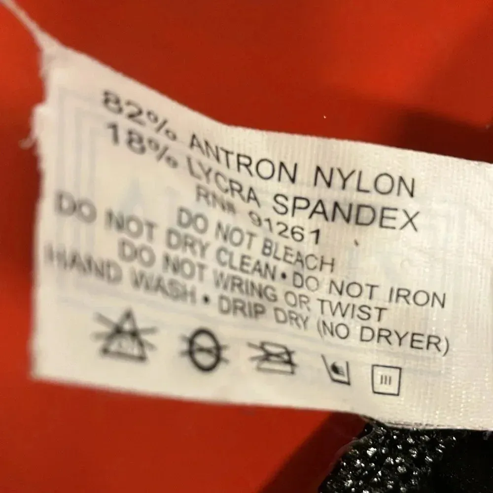 Zuliana Size Small One Piece Cheeky Swimsuit. Made in USA New With Tags. Black - Image 8