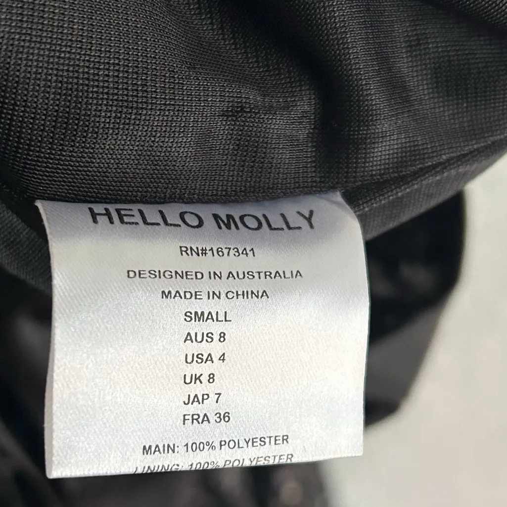 Hello Molly Sequin Jumpsuit Twilight Romance Black Sz 4 - Image 10