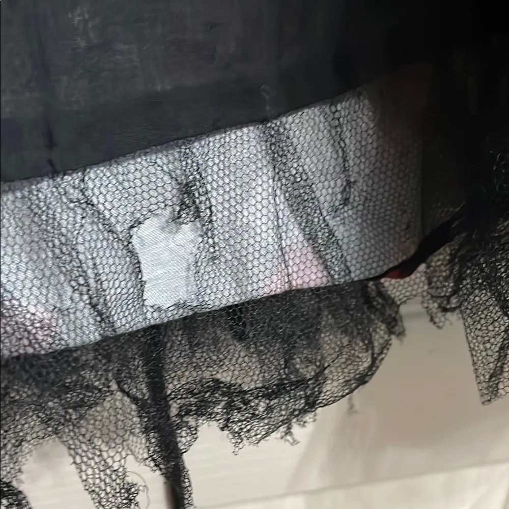 💖 Hearts & Roses UK Black Rose Corset Gothic Vintage Pinup Dress - Image 5