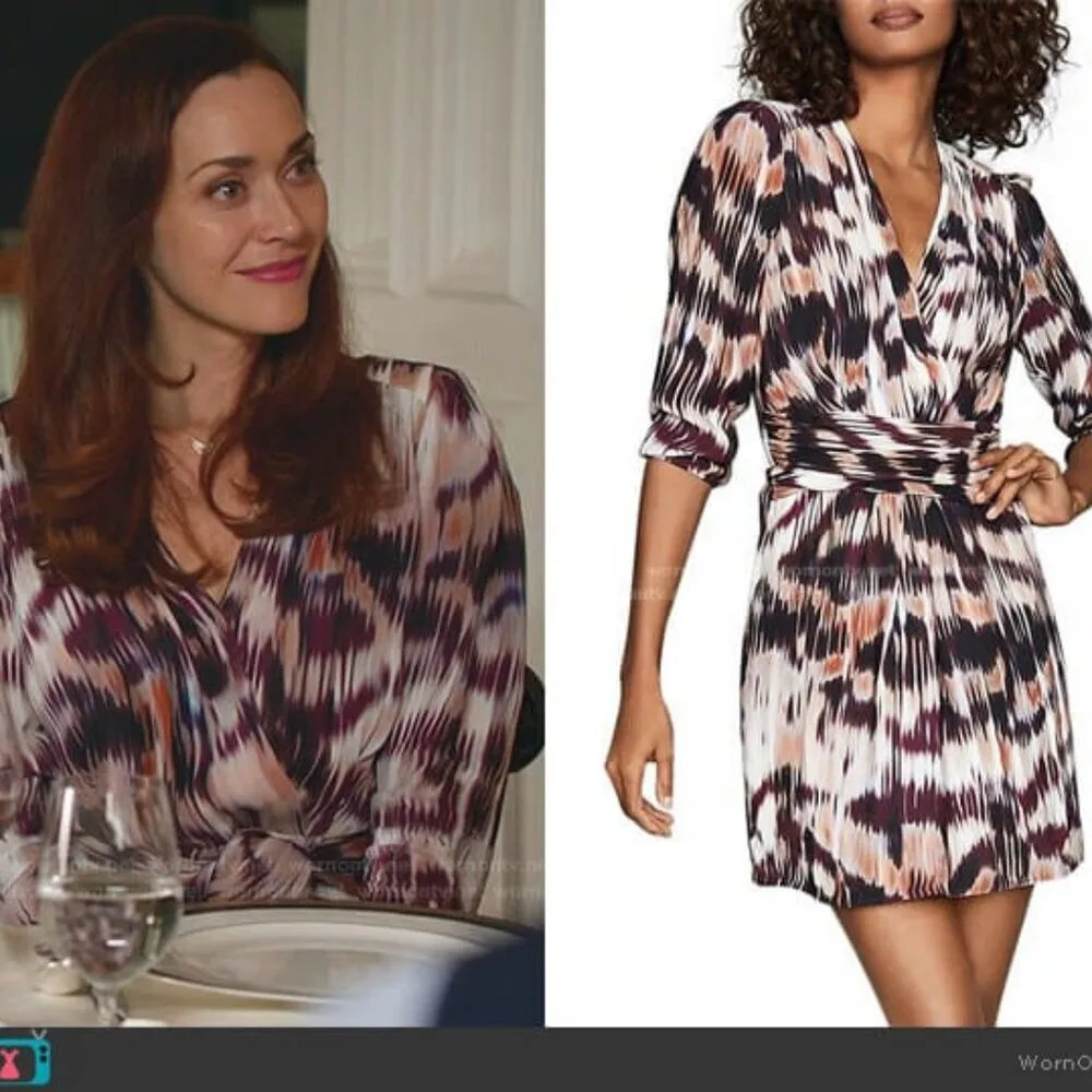 💕REISS💕 Orla Mini Dress ~ Ikat Print US 8 - Image 9