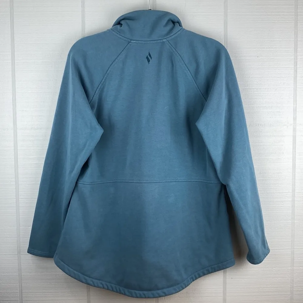 Women’s Blue Skechers Full Zip Up Sweatshirt Pockets Fleece Interior Size XL - Image 2