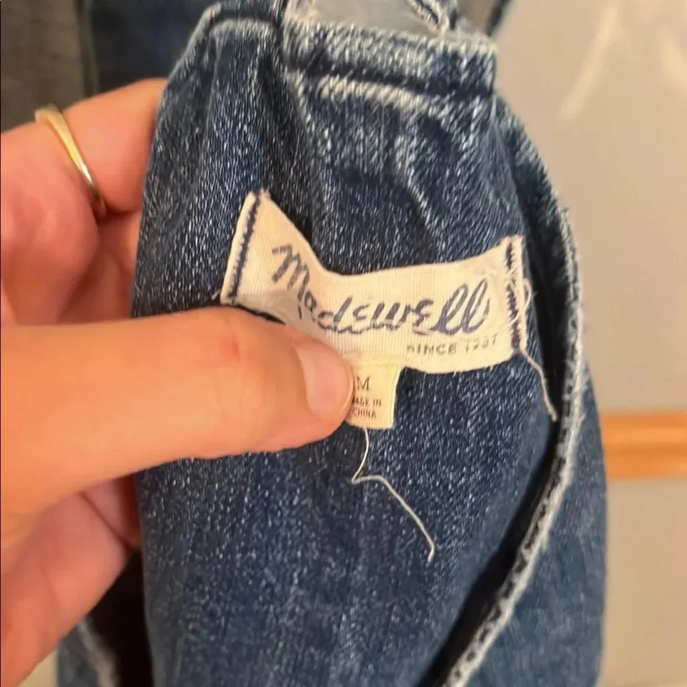 Madewell denim overalls medium - Image 5