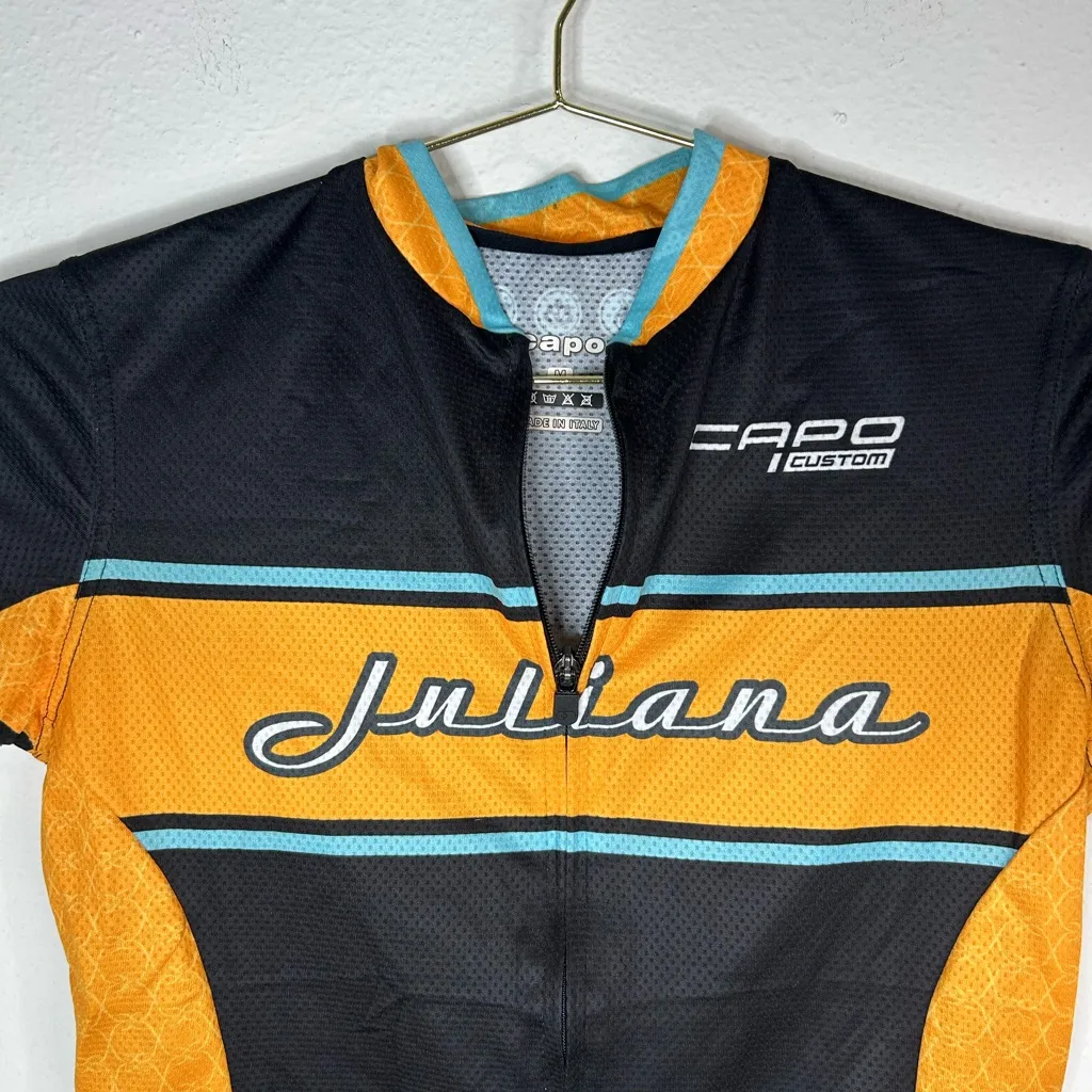 Juliana Women’s Cycling Jersey & Bib Short Set Capo Custom Sz M top/S bottom Black - Image 2