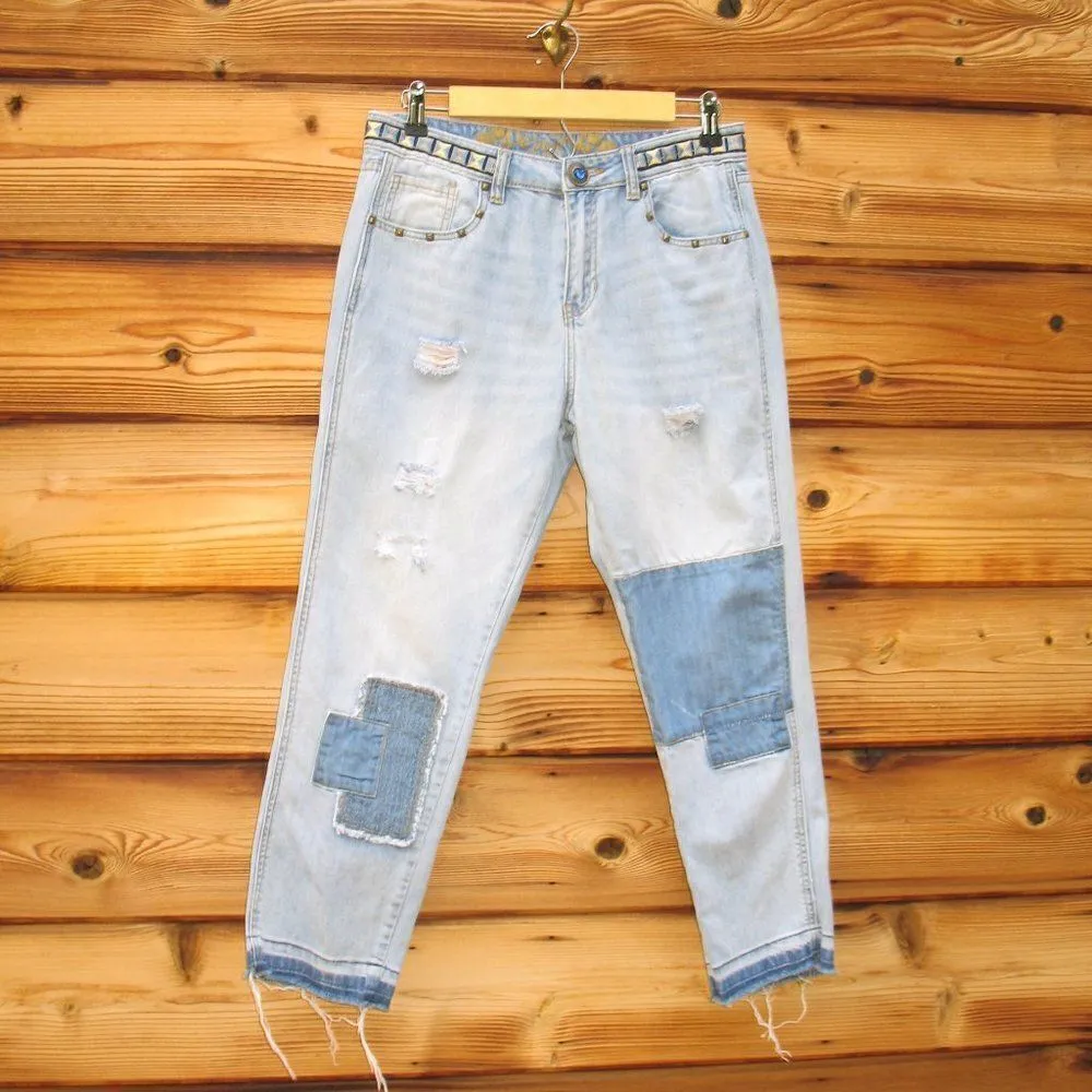 Desigual  Patchwork Relaxed Fit Jeans - Image 4