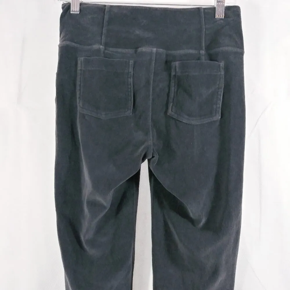 Athleta Gray Cord High Waisted Metro Leggings Athletic Stretchy Size  M - Image 5