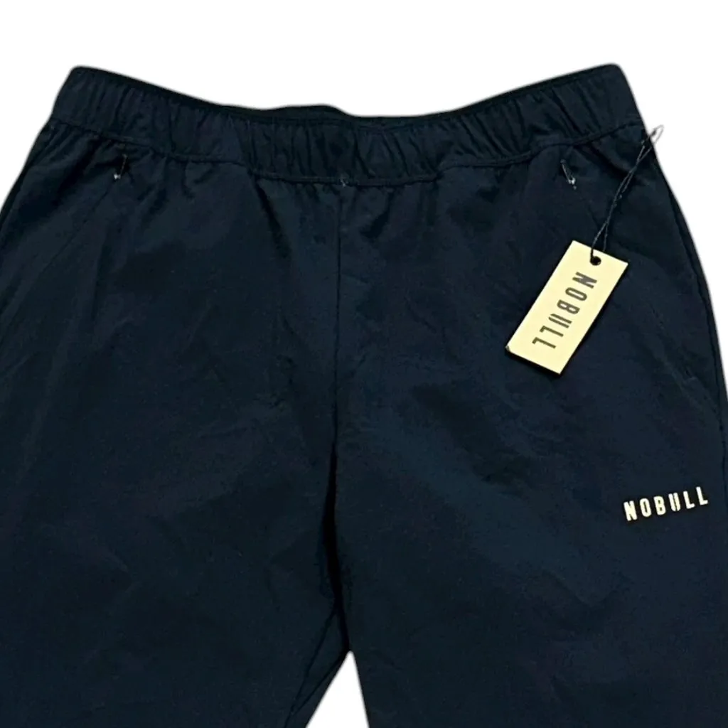 NOBULL Black Track Pants Ankle Zip Elastic Waist‎ Draw String Small Workout Gym - Image 2