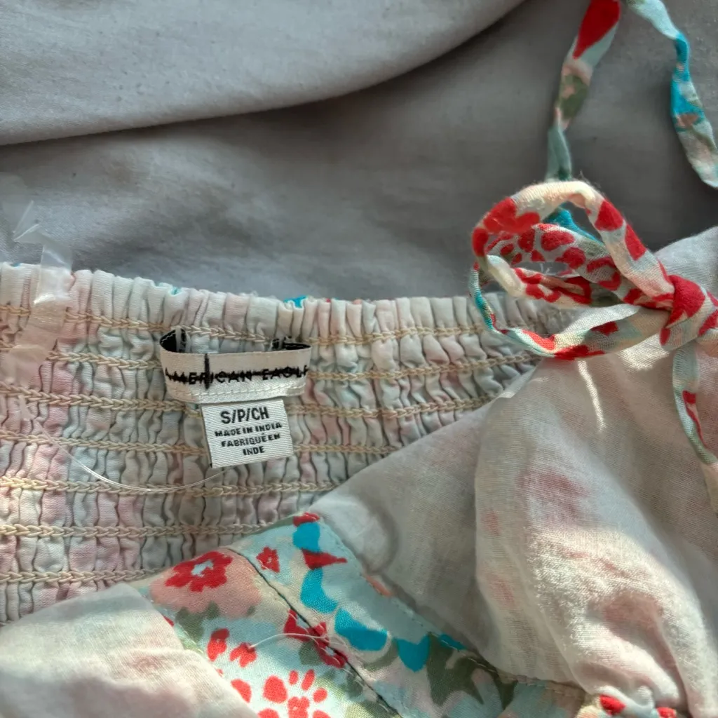 American Eagle  Floral Halter Top - Image 3