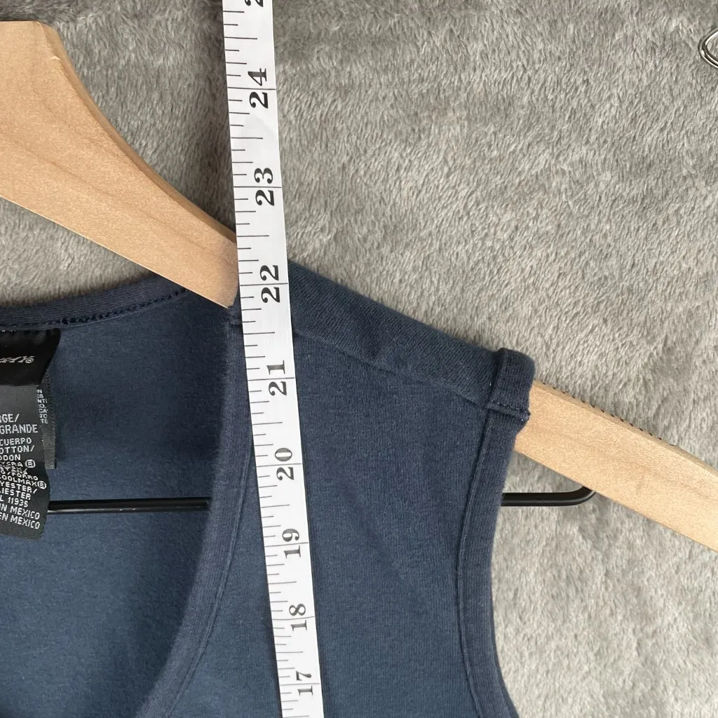 St. John’s Bay Tank Top Womens XL Navy Red Stripes Y2K Sleeveless Casual Kidcore - Image 3