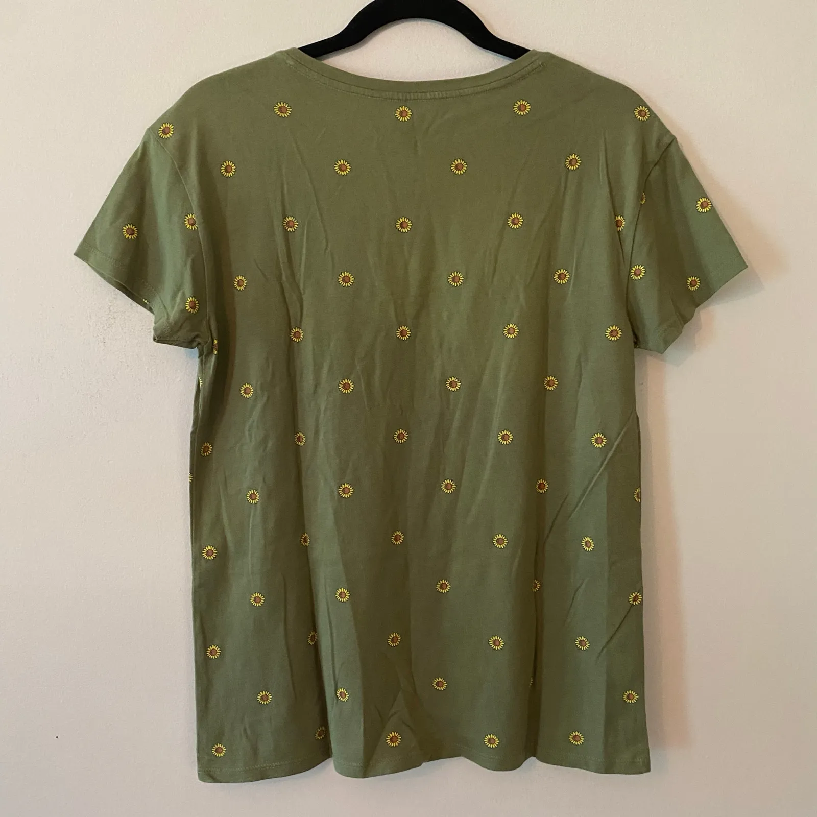Life Is Good Green Sunflower Crusher-Lite Tee T-Shirt Allover Women's size Small - Image 5