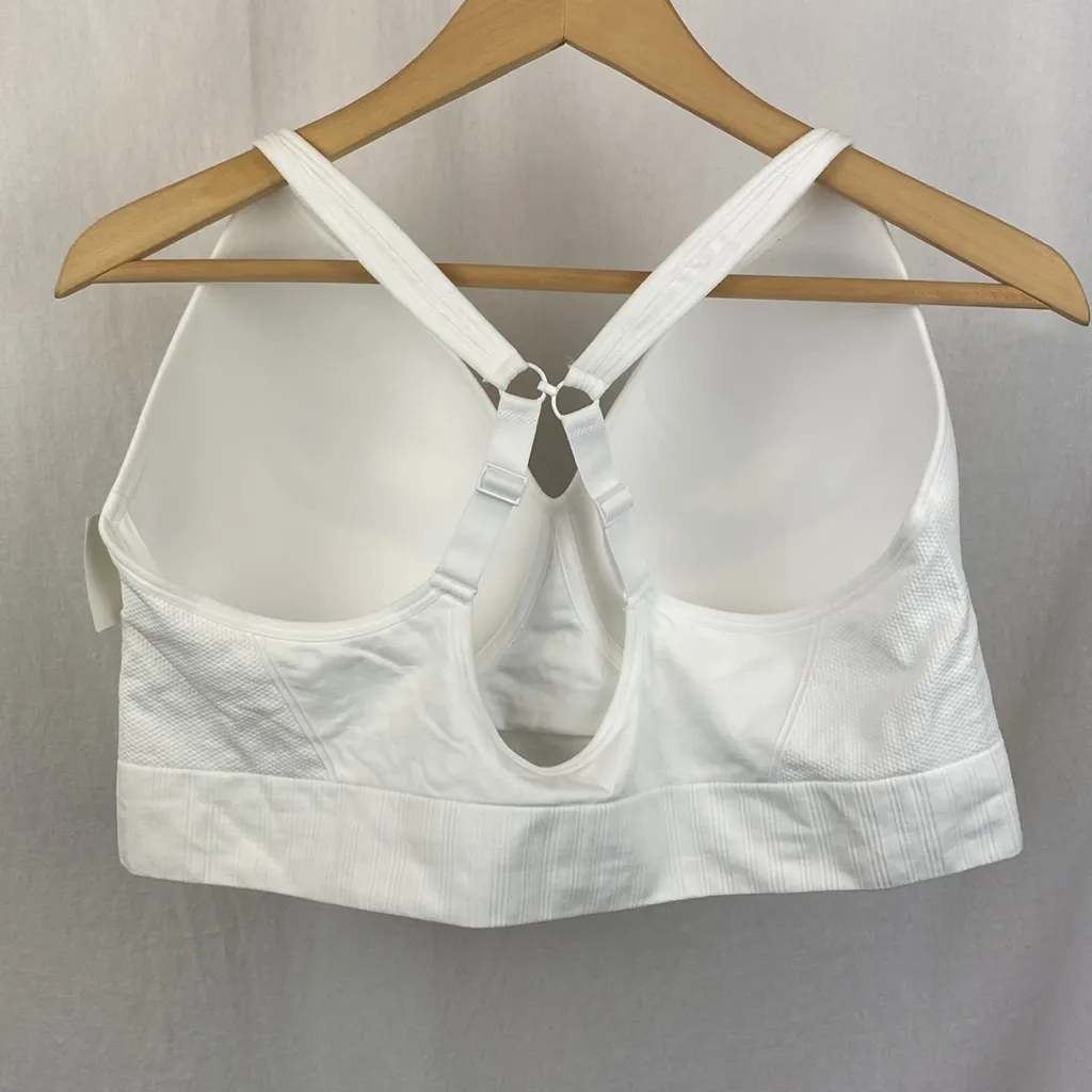Avia White Moulded Cup Sport Athletic Bra NEW XXXL - Image 2