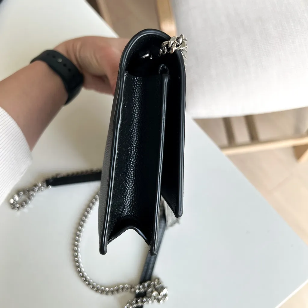 YSL Saint Laurent Grain de Poudre Kate Tassel Wallet on Chain Bag - Image 6