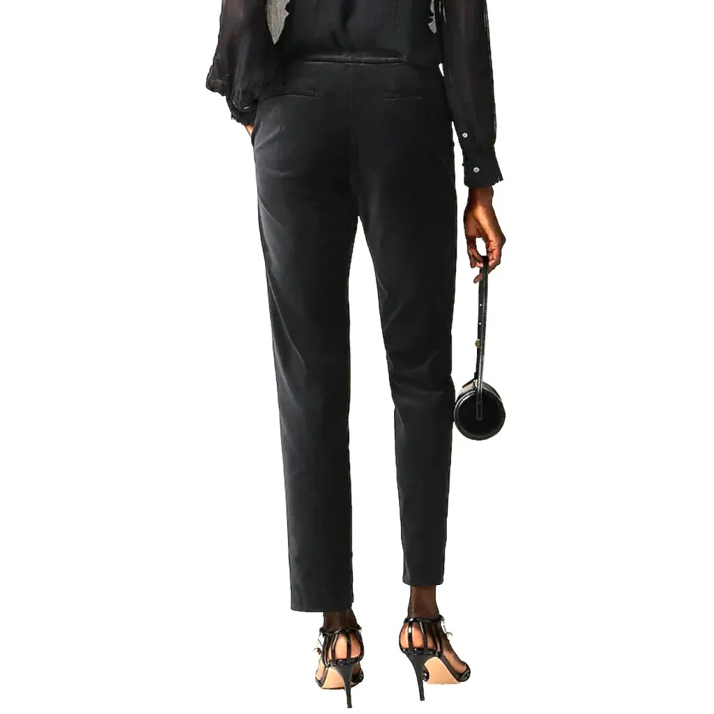 NWT J.Crew Kate Slim-Fit Pant in Black Velvet Trousers Pants 16 - Image 2